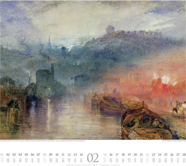 Actual product image William Turner Kalender 2026 (54 x 48 cm)