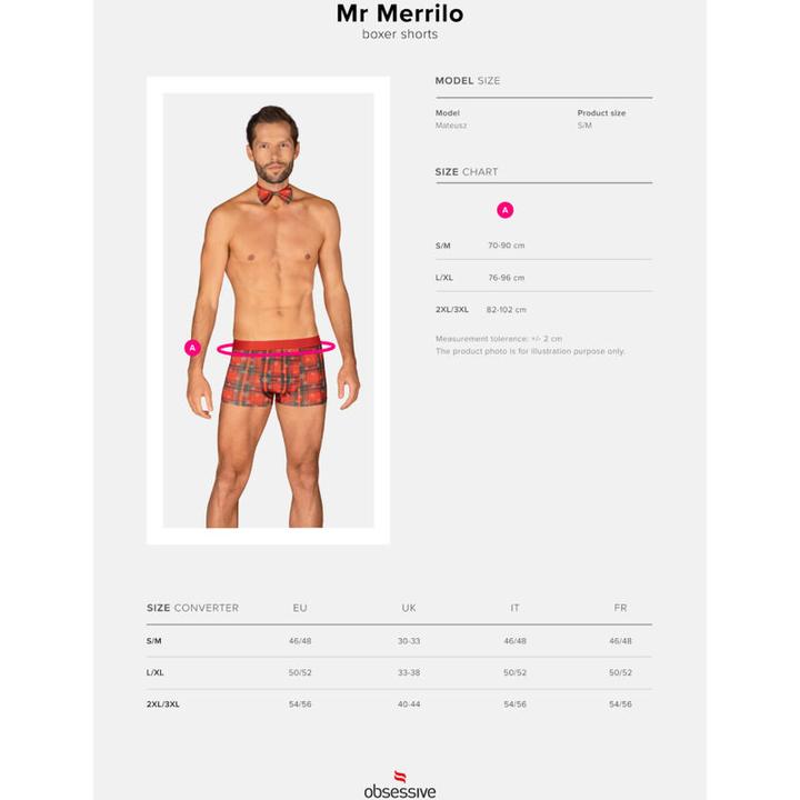 Produktbild Obsessive Ms Merrilo Boxer & Pajarita Xxl/Xxxl (XXL, 3XL)