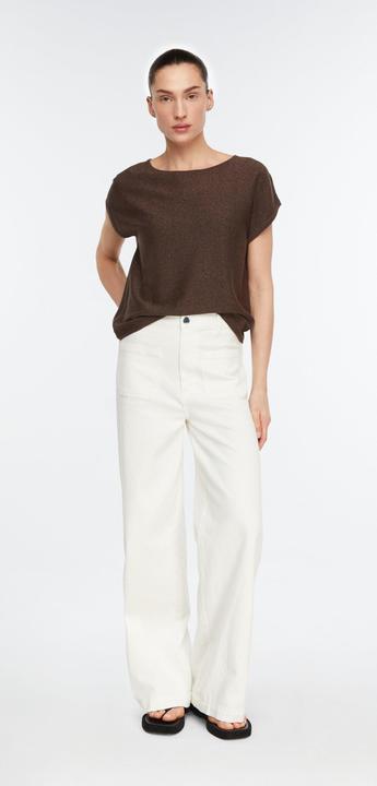 Image du produit Comma Allover-Glitzergarn-Pullover mit Cap-Sleeves (44)