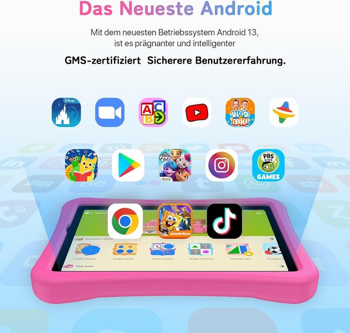 Produktbild Umidigi G1 Kinder-Tablet mit Elternkontrolle (10.10", Rosa)