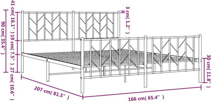 Image du produit vidaXL Bettgestell (160 x 200 cm)