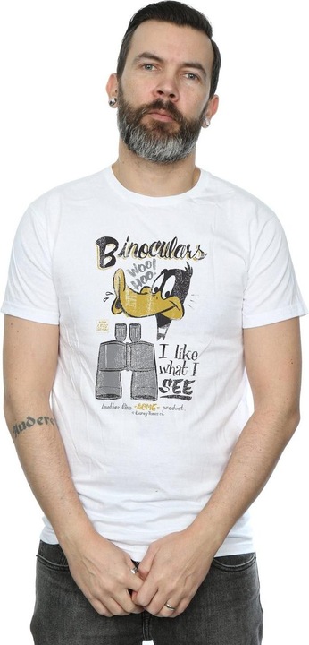 Produktbild Looney Tunes Daffy Duck Binoculars TShirt (L)