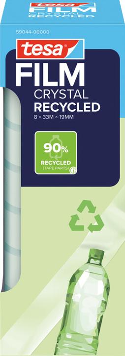 Produktbild tesa tesafilm® ECO & CRYSTAL Klebeband 8 Rollen je 33m:19mm (19 mm)