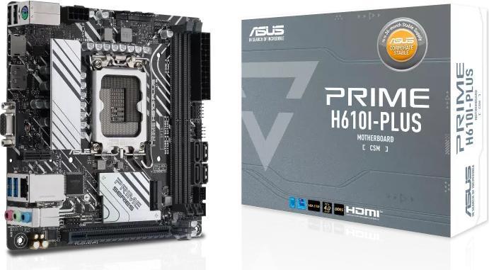 Produktbild ASUS PRIME H610I-PLUS-CSM (LGA 1700, Intel H610, Mini-ITX)