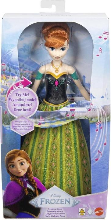 Produktbild Mattel Disney Frozen Singende Prinzessin Anna Puppe JDX53