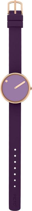 Actual product image Picto 43303-3512R Damenuhr Violet Glow Silicone 30mm 5ATM