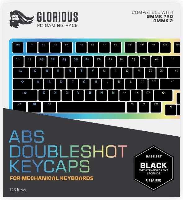 Actual product image Glorious GMMK ABS Doubleshot V2 DE Kit