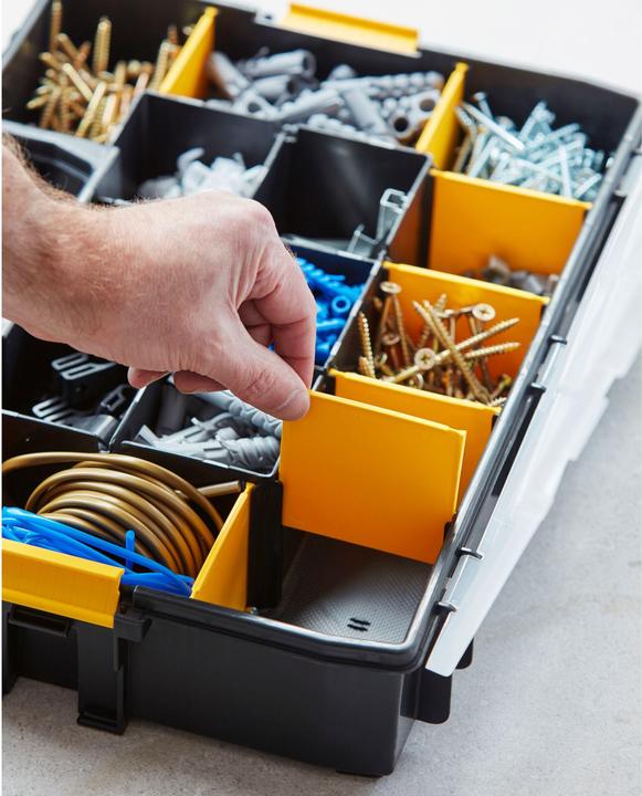 Actual product image Stanley Toolbox L with removable dividers