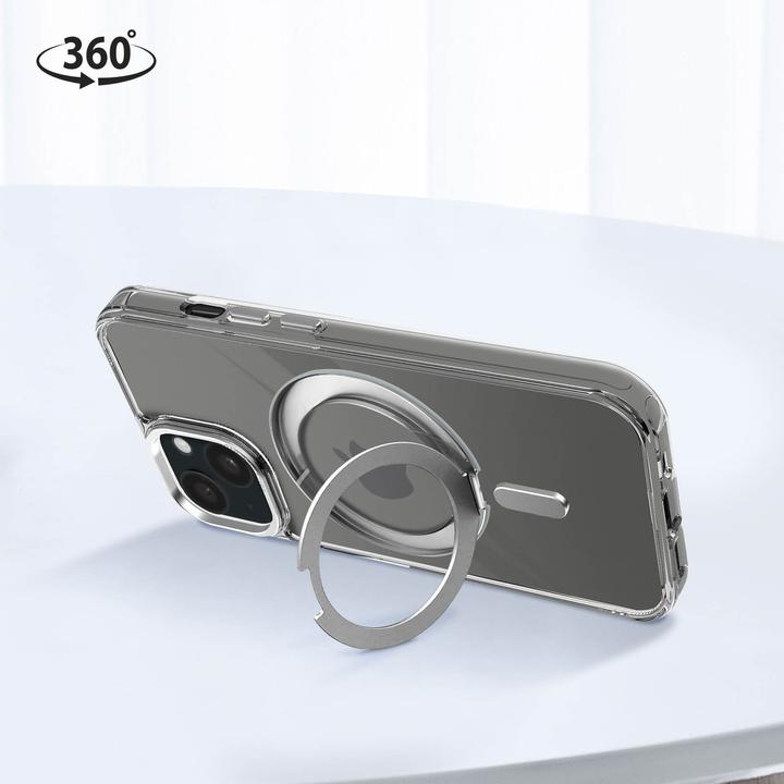 Produktbild Decoded Recycled Plastic Loop Stand Backcover iPhone 15 Plus Transparant (Apple iPhone 15 Plus)