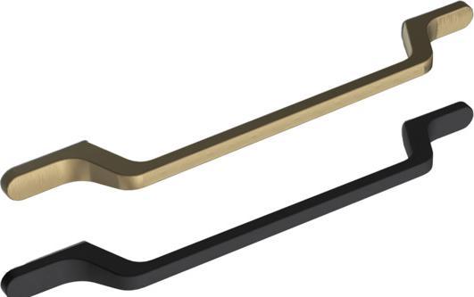Actual product image Hettich Griff Orsaria Messing Optik antik gebürstet 160 mm
