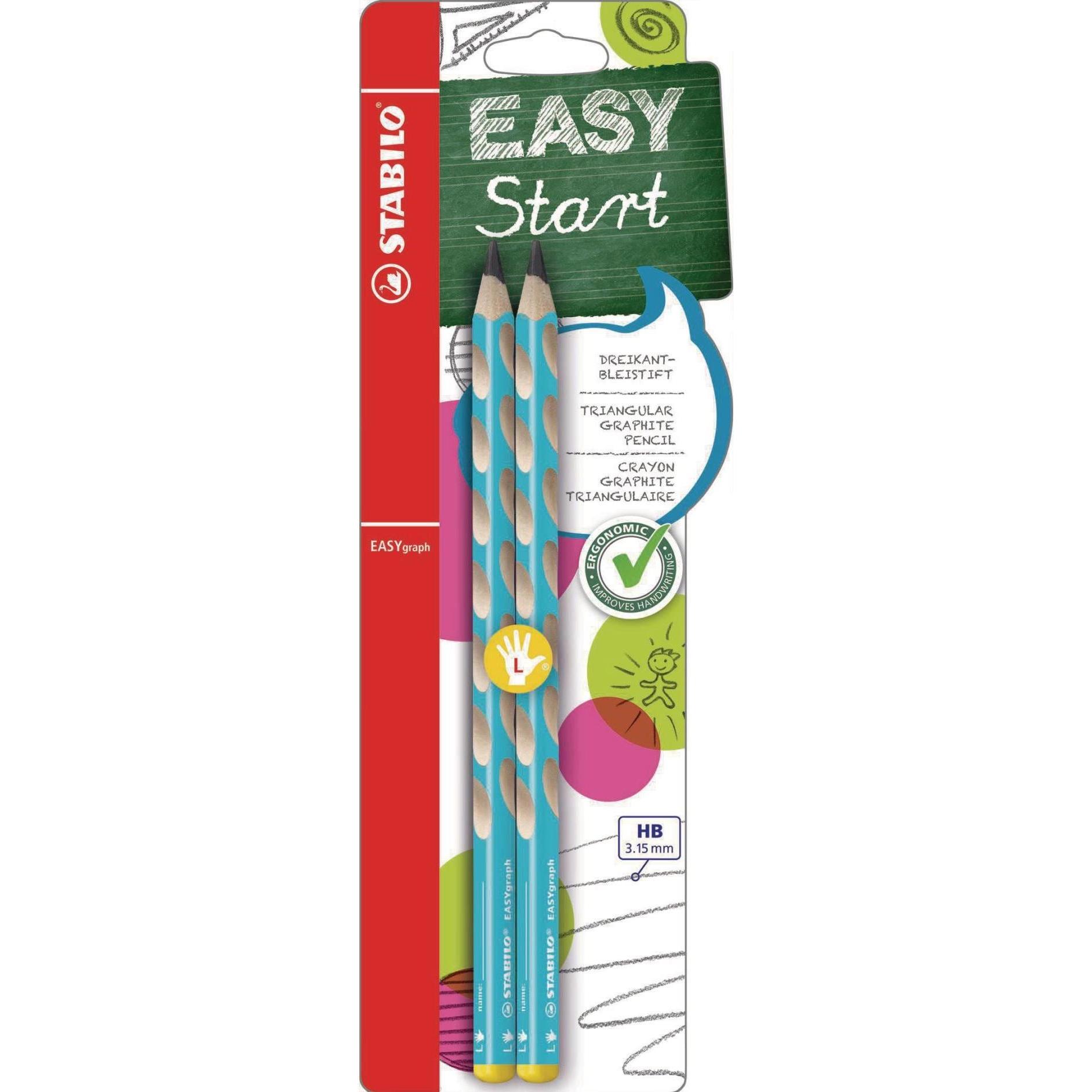 STABILO, Bleistift, EASYgraph blau 2er (3.15 mm, HB, 2 x)