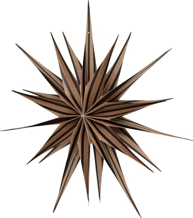 OYOY Living Hanger Star Toppu Ø 40 cm, Brown/Black