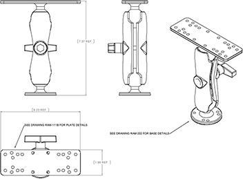 Actual product image RAM Mounts Unpkd RAM Universal Electronic