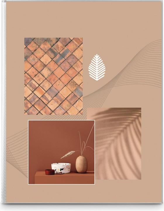 Actual product image Hama Softcover album "Singo II", for 80 photos in 10x15 cm format, terracotta (10 x 15 cm)