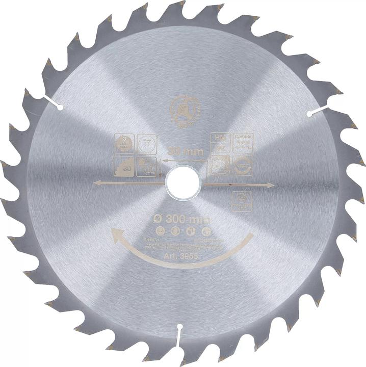 Produktbild BGS Hartmetall-Kreissägeblatt Ø 300 x 30 x 3,2 mm 30 Zähne