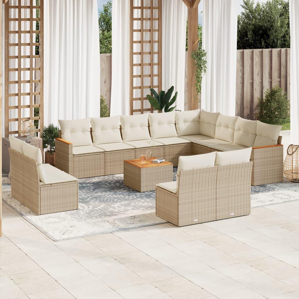 Thumbnail - VidaXL, Gartenlounge, 10-tlg. Garten-Lounge-Set mit Kissen