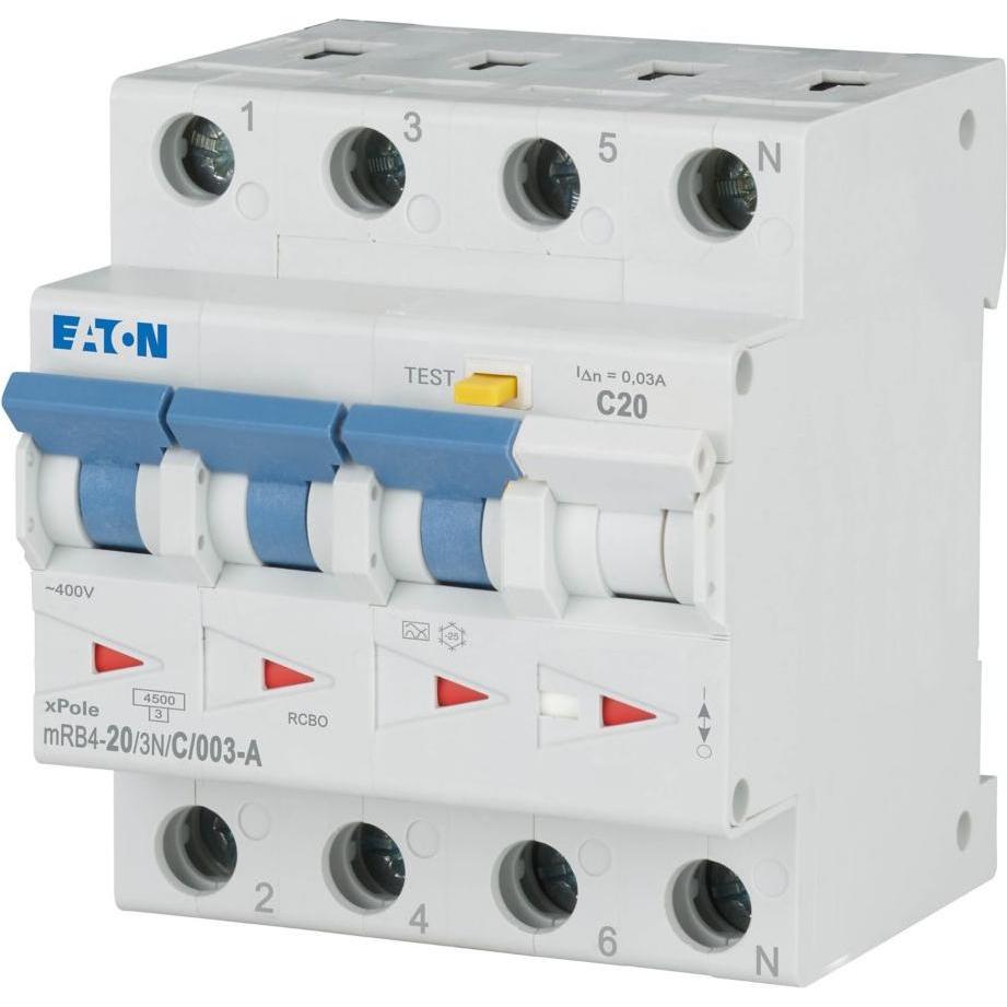 Eaton, Schutzschalter, FI/LS Kombination, 20 A, 30 mA, LS- 120677