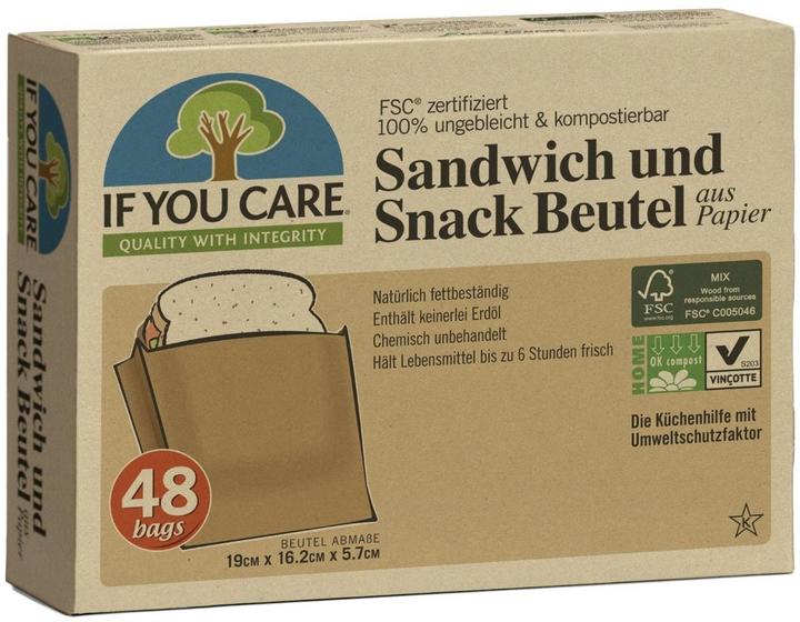 If You Care Sandwich- und Snackbeutel (48 x)