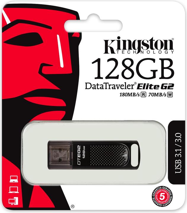 Immagine prodotto Kingston DataTraveler Elite G2 (128 GB, USB-A, USB 3.1)