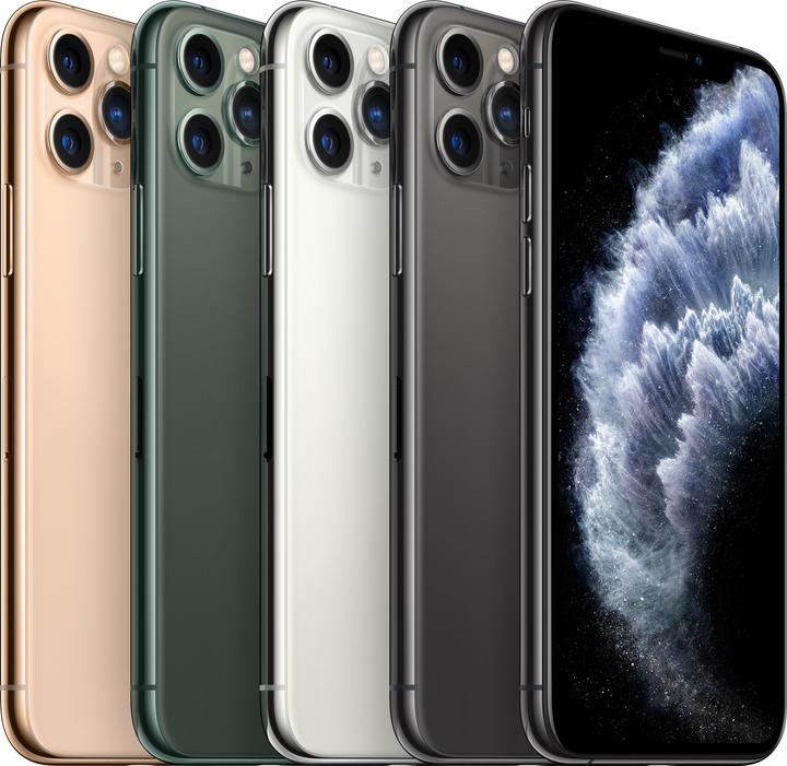Image du produit Re!commerce iPhone 11 Pro (256 Go, Vert Nuit, 5.80", 12 Mpx, SIM + eSIM, B / Très bon)