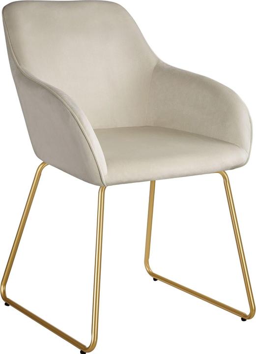 Actual product image tectake Dining chair Jeane, velvet look, cantilever frame