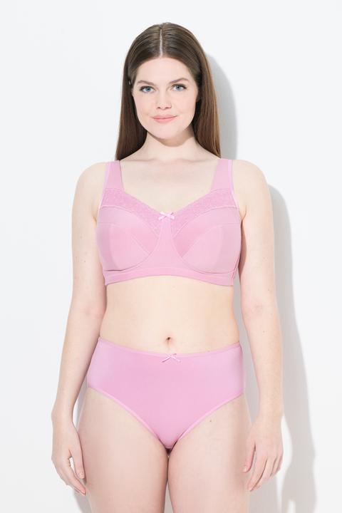 Produktbild Ulla Popken Entlastungs-BH, bügellos, Blüten/Herzspitze, Cup C - H (85 H)