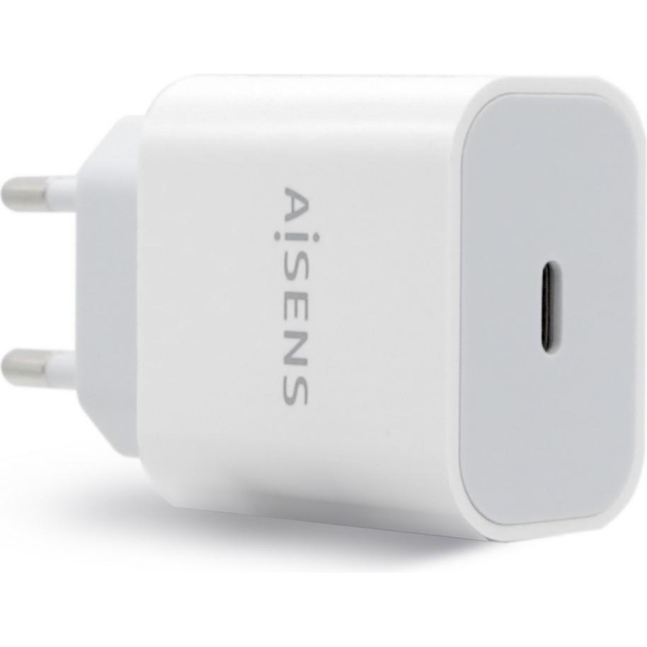 Aisens CARGADOR USB-C PD3.0 1 PUERTO 1xUSB-C 20W BLANCO (20 W), Caricatore USB, Bianco