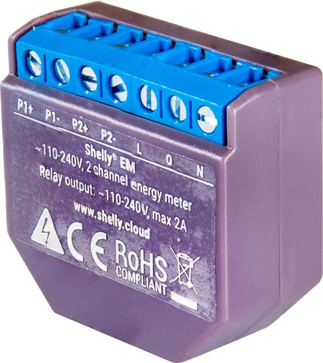 Shelly Compteur d'énergie WiFi EM (Actionneur analogique)