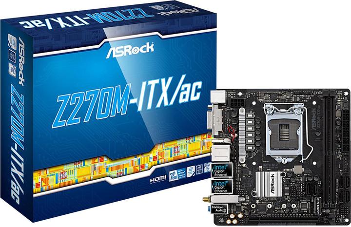 Produktbild AsRock Z270m-Itx (LGA 1151, Intel Z270, Mini-ITX)