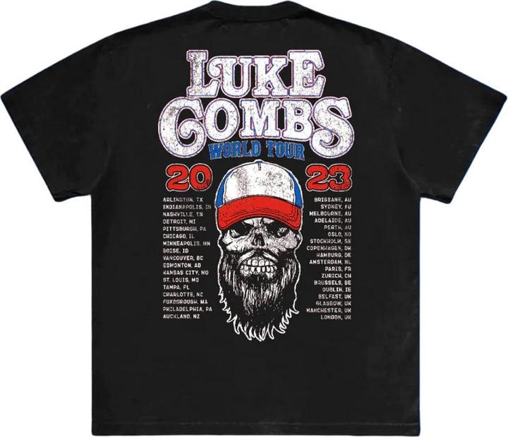 Produktbild Luke Combs Tour '23 TShirt Rückseitiger Aufdruck (S)