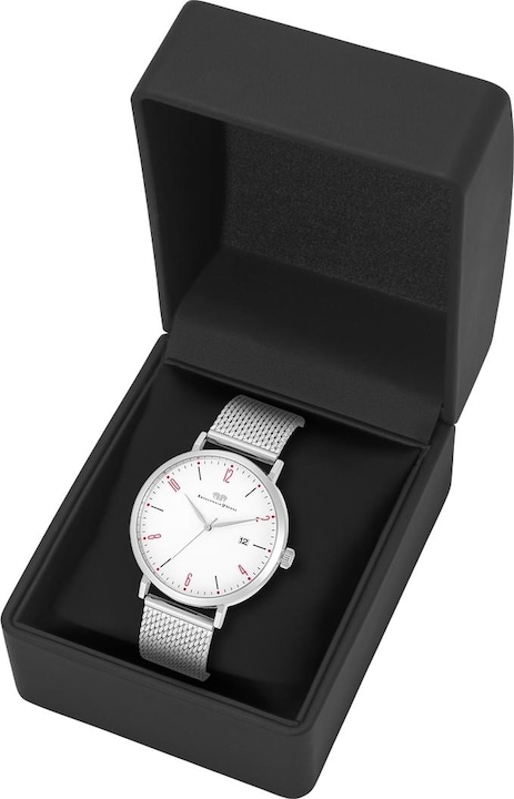 Produktbild Quarzuhr Arakon II Edelstahl Silber - 34110 (Analoguhr, 42 mm)