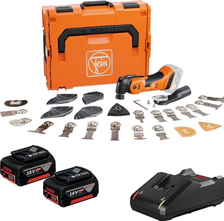 Fein Akku-MULTIMASTER AMM 700 MAX TOP AS / 2x 4,0 Ah Akku + Ladegerät in L