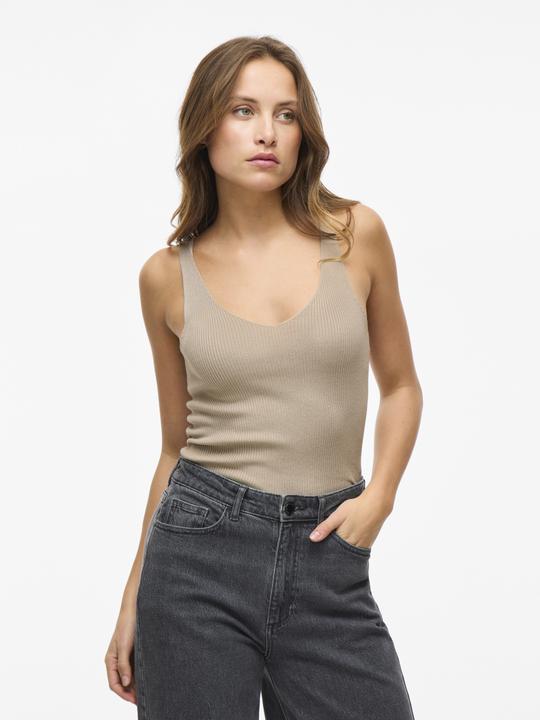 Actual product image Vila Viwennie V-Neck Rib Knit S/L Top - Noos (XL)