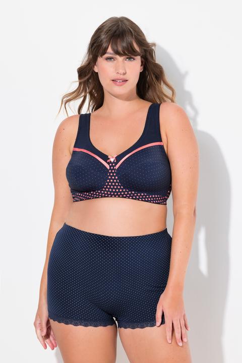 Immagine prodotto Ulla Popken Reggiseno sostenitivo senza ferretto con design a pois e coppa C-F (110 C)
