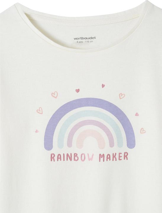 Produktbild Vertbaudet Mädchen Schlafanzug mit Flanellhose, Regenbogen (116)
