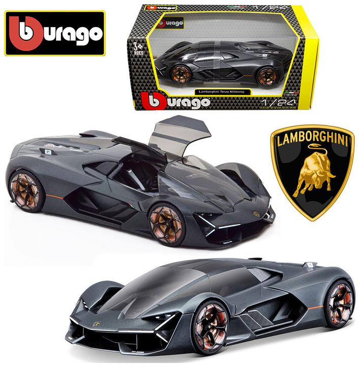 Actual product image Bburago Lamborghini Millennium Light Green 1:24