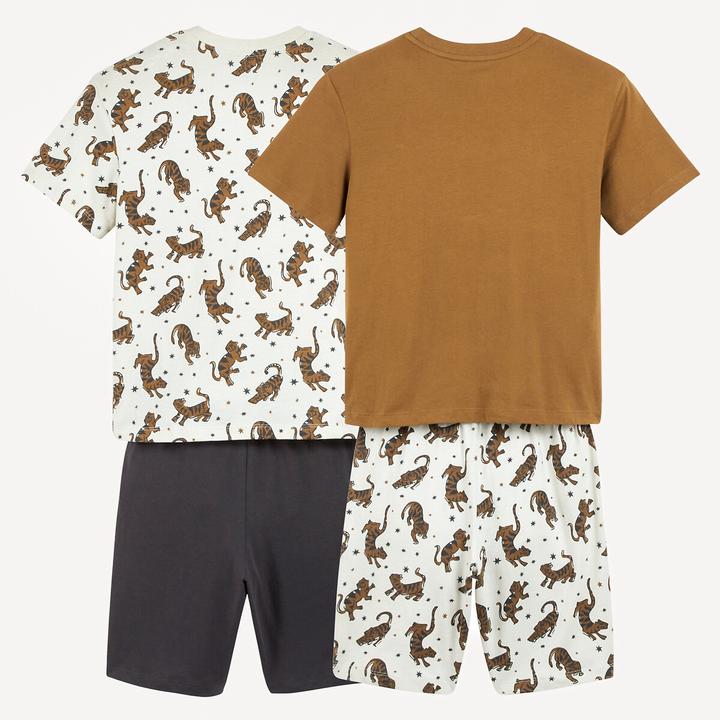 Produktbild La Redoute Collections 2er-Pack Kurzpyjamas mit Tigermotiven (164)