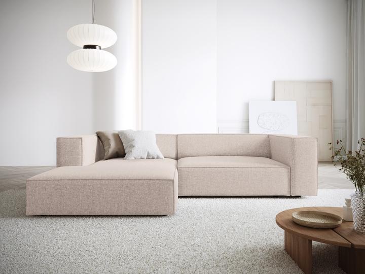 Actual product image Cosmopolitan Design Left Corner Sofa, "Arendal", 3 Seats, Beige, 224x166x70 Made in Europe (3-seater, Corner sofa)