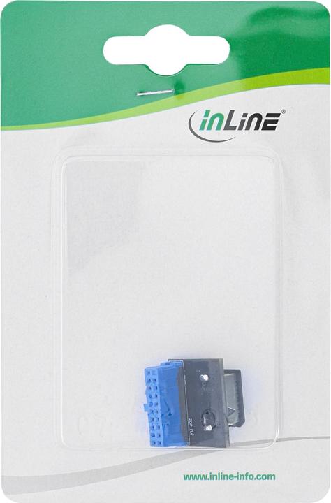 Produktbild InLine ® USB 3.0 zu USB 3.1 Frontpanel Key-A Adapter intern