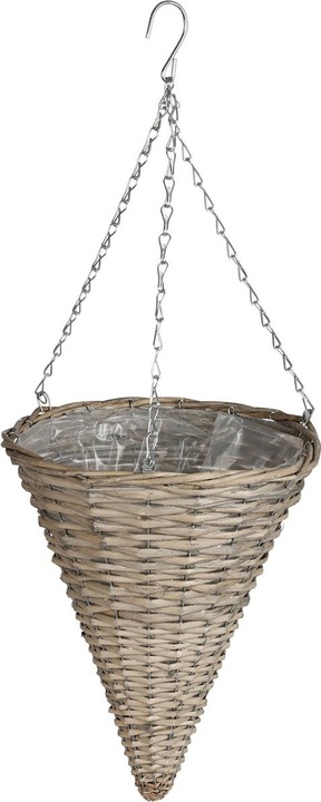 Produktbild Natura Punto Trichterförmige Blumenampel aus Weidengeflecht, 30 x 38 cm (30 cm)