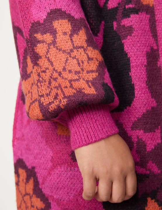 Produktbild Samoon Lange Strickjacke mit Jacquardmuster Jacke Strick - 63844 (46)