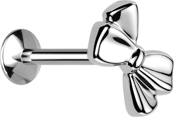 Produktbild Star Piercing Micro Threadless Labret UFO silber Masche silber (ohne Messing, Titan)