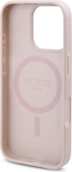 Productafbeelding Guess GUHMP16XP4ROPEMCP iPhone 16 Pro Max 6.9 roze/roze hardcase 4G Bloemen Print MagSafe (Apple iPhone 16 Pro Max)