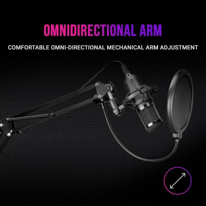 Actual product image Mars Gaming Microphone MMicPro avec bras de montage (Noir)