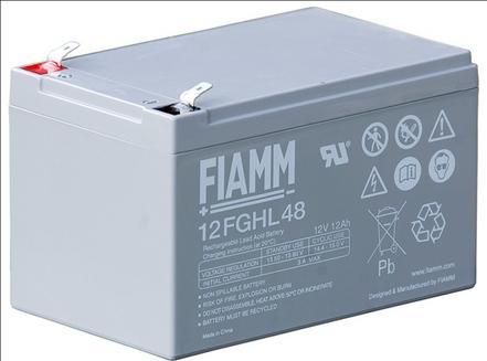 Actual product image Fukawa Fiamm 12FGHL48 olověný akumulátor 12V 12Ah faston F2-6,3mm životnost 10let (12 V, 12 Ah)