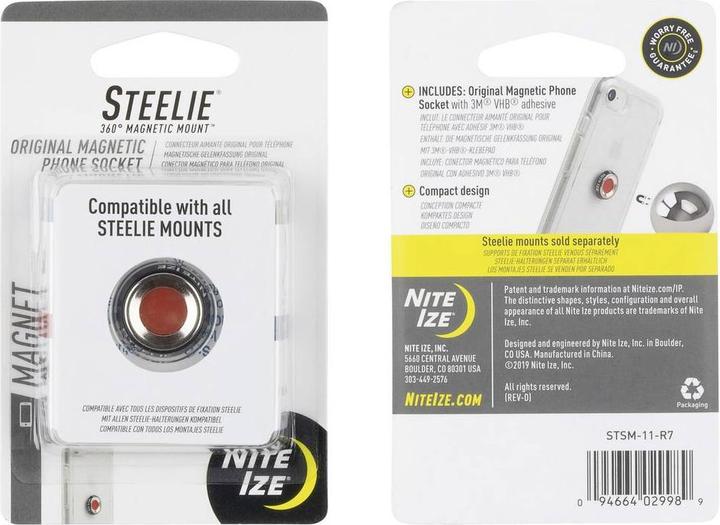 Actual product image Nite Ize Steelie Magnetic Joint Mount, Small