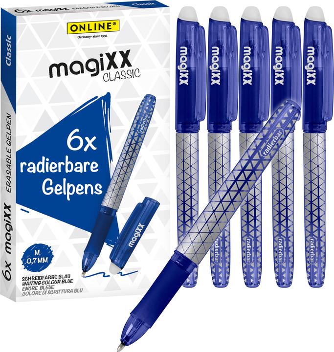 Online 6er Pack Gelpen magiXX Classic blau (Blue, 6 x)