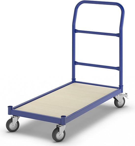 Image du produit eurokraft basic Chariot plate-forme, force 250 kg, L x l plate-forme 1050 x 475 mm. (250 kg)