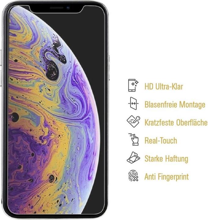 Produktbild Protectorking 4x Panzerfolie Anti-Shock HD Klar (4 Stück, Apple iPhone XR)