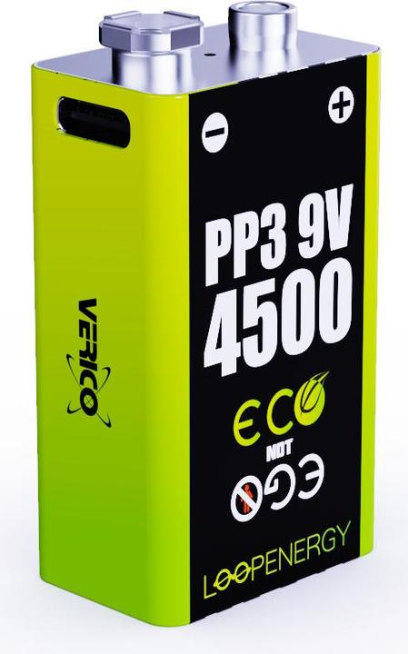 Actual product image Verico Loop Energy (2 pcs., 9V Block, 500 mAh)